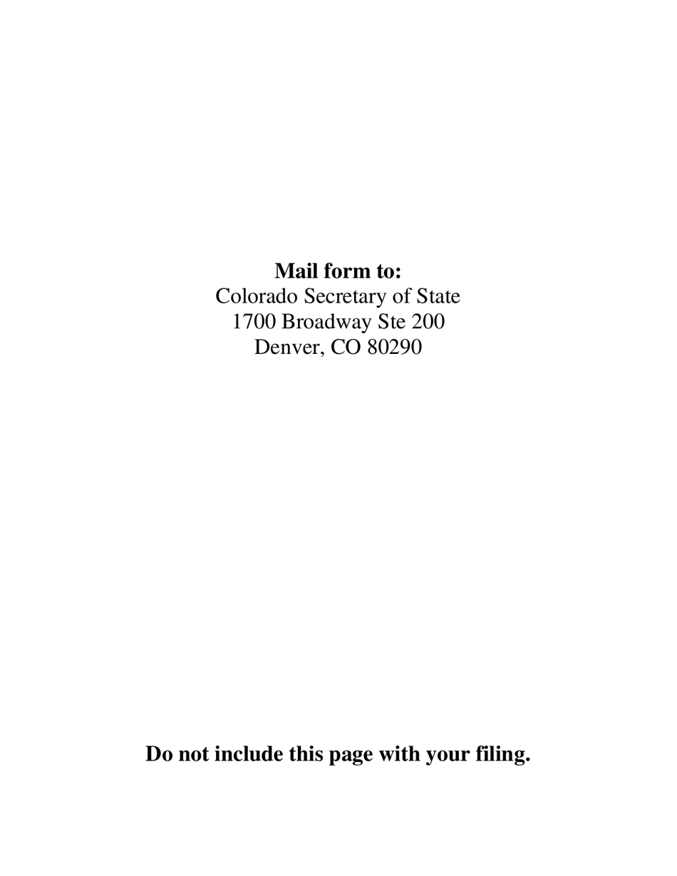 Statement of Removal of Personal Identifying Information - Colorado, Page 6