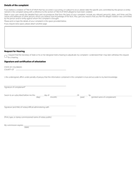 Hava Complaint Form - Colorado, Page 2