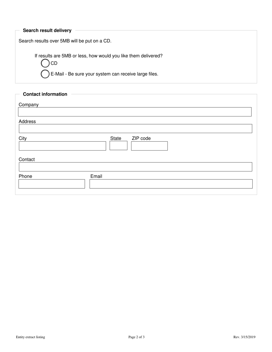 Entity Extract Listing - Colorado, Page 2