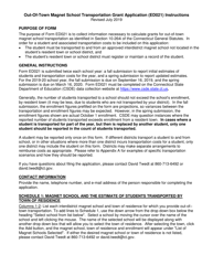 Document preview: Instructions for Form ED021 Out-Of-Town Magnet School Transportation Grant Application - Connecticut