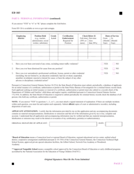 Form ED183 Application for Renewal of Connecticut Initial Educator Certificate - Connecticut, Page 2