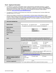 Form DEEP-NSR-APP-200MM Minor Modification Application for an Existing New Source Review Permit - Connecticut, Page 2