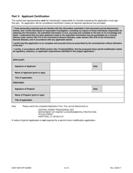 Form DEEP-NSR-APP-200MM Minor Modification Application for an Existing New Source Review Permit - Connecticut, Page 6