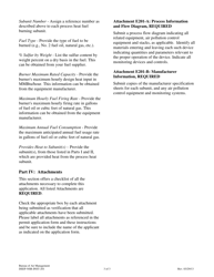 Instructions for Form DEEP-NSR-APP-201 Attachment E201 Manufacturing or Processing Operations Supplemental Application Form - Connecticut, Page 3