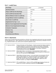 Form DEEP-NSR-APP-203 Attachment E203 Incinerators or Landfill Flares Supplemental Application Form - Connecticut, Page 3