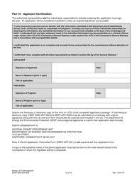 Form DEEP-NSR-APP-200 Permit Application for Stationary Sources of Air Pollution - New Source Review - Connecticut, Page 10