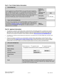 Form DEEP-NSR-APP-200 Permit Application for Stationary Sources of Air Pollution - New Source Review - Connecticut, Page 2