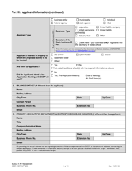 Form DEEP-NSR-APP-200 Permit Application for Stationary Sources of Air Pollution - New Source Review - Connecticut, Page 3