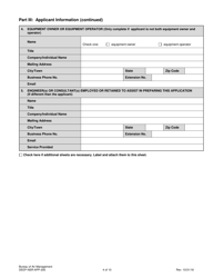 Form DEEP-NSR-APP-200 Permit Application for Stationary Sources of Air Pollution - New Source Review - Connecticut, Page 4