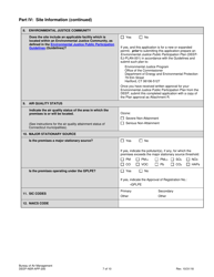 Form DEEP-NSR-APP-200 Permit Application for Stationary Sources of Air Pollution - New Source Review - Connecticut, Page 7