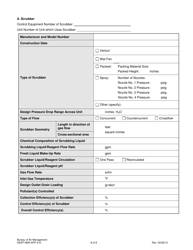Form DEEP-NSR-APP-210 Attachment E210 Air Pollution Control Equipment Supplemental Application Form - Connecticut, Page 8