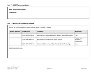 Form DEEP-NSR-APP-214A Attachment G Analysis of Best Available Control Technology (Bact) - Connecticut, Page 6