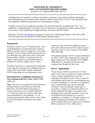 Document preview: Instructions for Form DEEP-NSR-APP-215 Attachment J Non-attainment Review Form - Connecticut