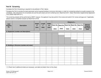 Form DEEP-NSR-APP-218 Attachment L Ambient Impact Analysis Form - Connecticut, Page 3
