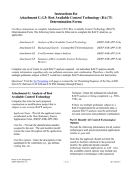 Document preview: Instructions for Form DEEP-NSR-APP-214A, DEEP-NSR-APP-214B, DEEP-NSR-APP-214C, DEEP-NSR-APP-214D Attachment G, G1, G2, G3 - Connecticut