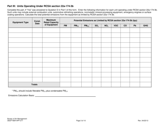 Form DEEP-NSR-APP-217 Attachment F Premises Information Form - Connecticut, Page 3