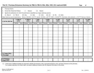 Form DEEP-AIR-REG-001 General Permit to Limit Potential to Emit From Major Stationary Sources of Air Pollution Registration Form - Connecticut, Page 8