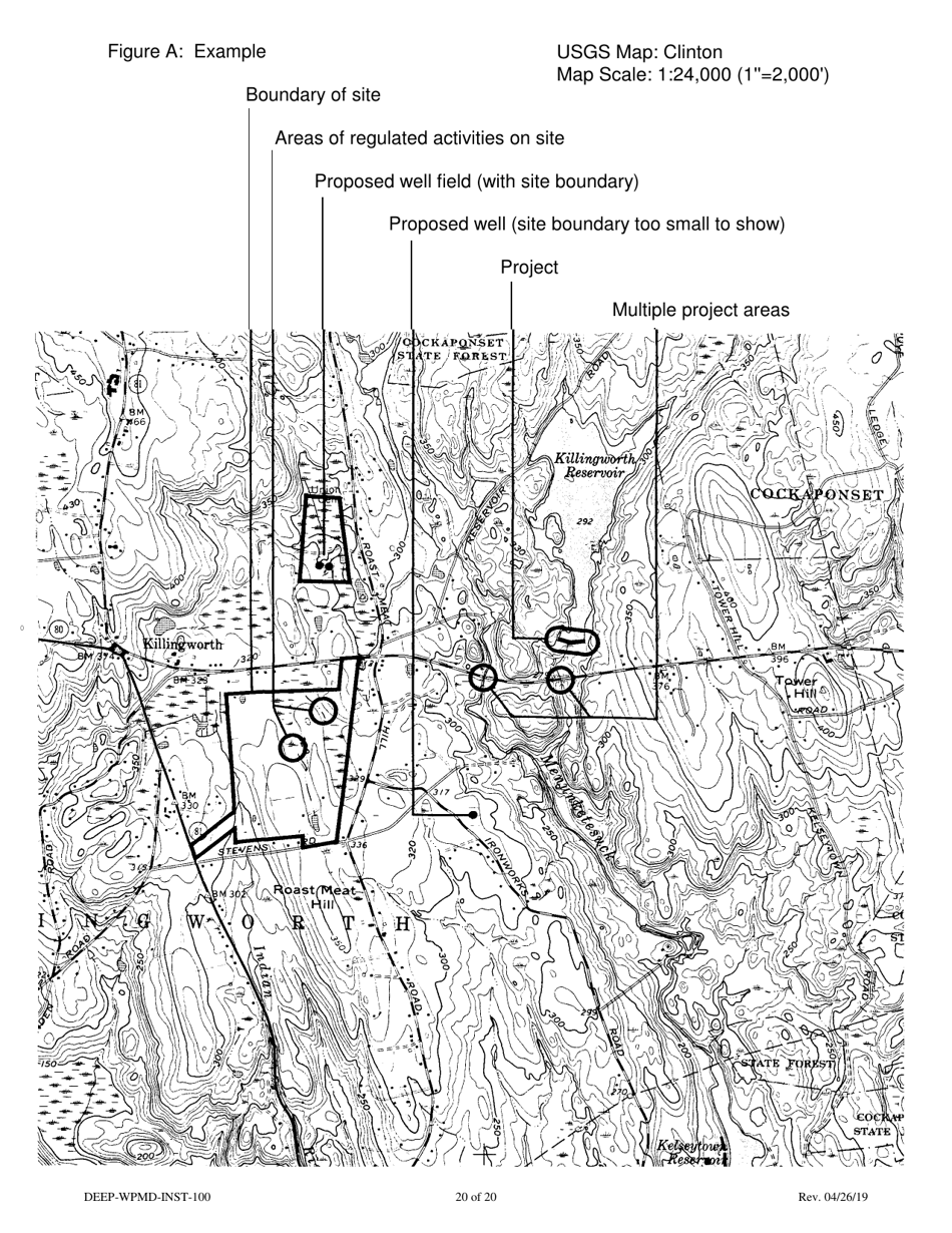 Instructions for Form DEEP-WPMD-REQ-100 Permit Application for Diversion of Water for Consumptive Use - Connecticut, Page 20