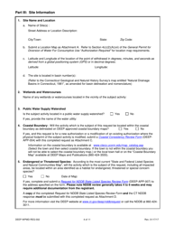 Form DEEP-WPMD-REQ-002 Request for Authorization Under the General Permit for Diversion of Water for Consumptive Use: Authorization Required Categories - Connecticut, Page 4