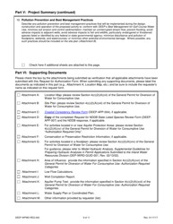Form DEEP-WPMD-REQ-002 Request for Authorization Under the General Permit for Diversion of Water for Consumptive Use: Authorization Required Categories - Connecticut, Page 9