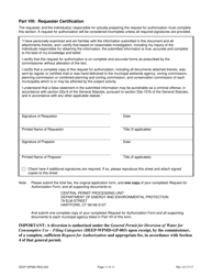 Form DEEP-WPMD-REQ-003 Request for Authorization Under the General Permit for Diversion of Water for Consumptive Use: Filing Categories - Connecticut, Page 11