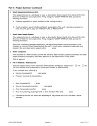 Form DEEP-WPMD-REQ-003 Request for Authorization Under the General Permit for Diversion of Water for Consumptive Use: Filing Categories - Connecticut, Page 8