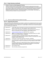 Form DEEP-WPMD-REQ-003 Request for Authorization Under the General Permit for Diversion of Water for Consumptive Use: Filing Categories - Connecticut, Page 9