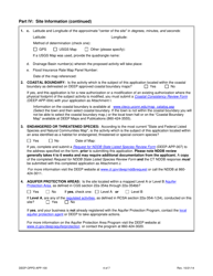 Form DEEP-OPPD-APP-100 Permit Application for a Section 401 Water Quality Certificate - FERC Hydropower Projects - Connecticut, Page 4