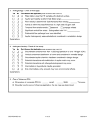 Form DEEP-REM-REG-002 Registration Form General Permit for in Situ Remediation: Chemical Oxidation - Connecticut, Page 11