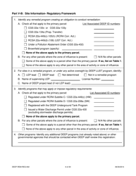 Form DEEP-REM-REG-002 Registration Form General Permit for in Situ Remediation: Chemical Oxidation - Connecticut, Page 6