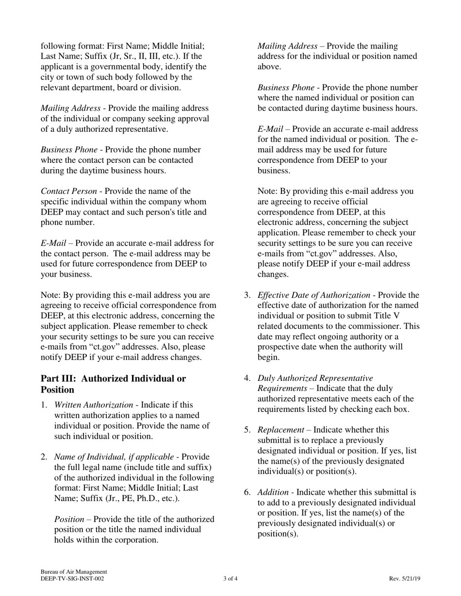 Download Instructions For Form Deep-tv-sig-reg-002 Written 