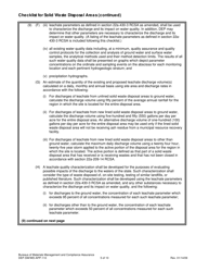 Form DEP-SW/WD-APP-110 Attachment M Checklist for Solid Waste Disposal Areas - Connecticut, Page 5