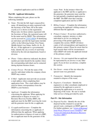 Instructions for Form DEP-WEED-APP-200 Authorization Application for Disposal of Special Waste (Including Asbestos) - Connecticut, Page 3