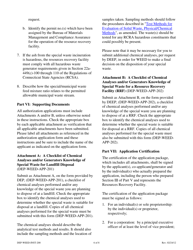 Instructions for Form DEP-WEED-APP-200 Authorization Application for Disposal of Special Waste (Including Asbestos) - Connecticut, Page 6