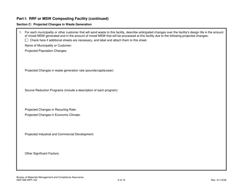 Form DEP-SW-APP-104 Attachment L Determination of Need Information - Connecticut, Page 3