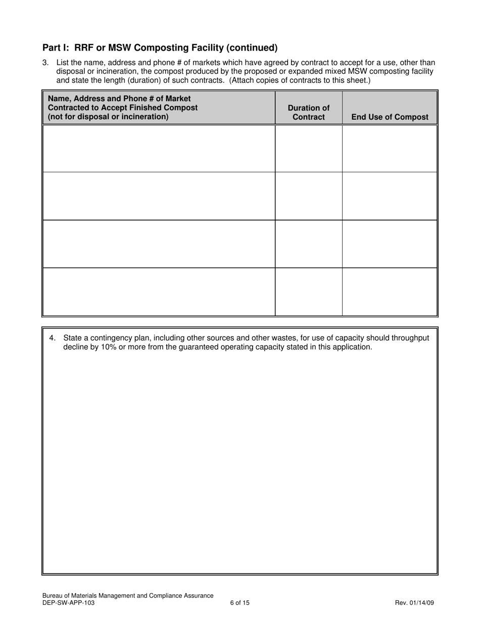 Form DEP-SW-APP-104 Attachment L Determination of Need Information - Connecticut, Page 6