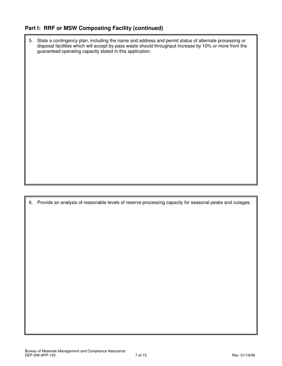 Form DEP-SW-APP-104 Attachment L Determination of Need Information - Connecticut, Page 7