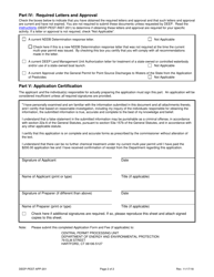 Form DEEP-PEST-APP-201 Application to Re-introduce Pesticides Into State Waters - Connecticut, Page 2