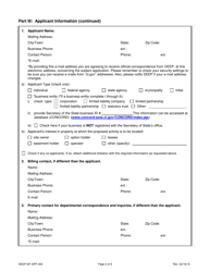 Form DEEP-MT-APP-300 License Application for Marine Terminals - Connecticut, Page 2