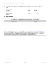 Form DEEP-PEST-APP-200 Permit Application for the Use of Pesticides in State Waters - Connecticut, Page 3