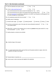 Form DEEP-PEST-APP-200 Permit Application for the Use of Pesticides in State Waters - Connecticut, Page 7