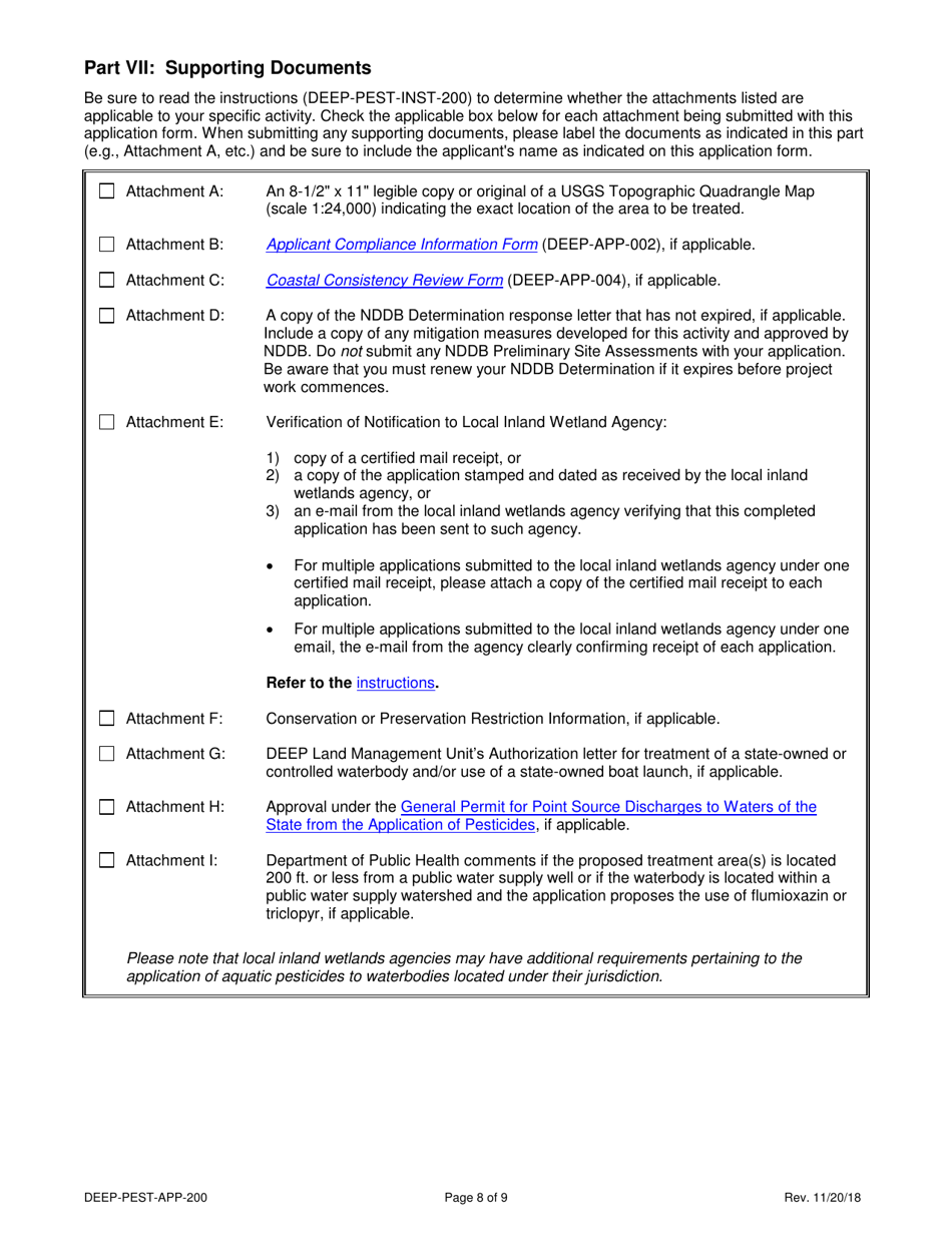 Form DEEPPESTAPP200 Fill Out, Sign Online and Download Printable