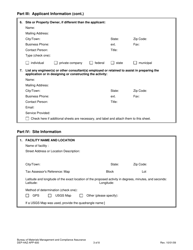 Form DEP-HAZ-APP-600 Permit Application for Facilities Which Treat, Store or Dispose of Their Own Rcra Hazardous Waste - Connecticut, Page 3