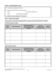 Form DEP-HAZ-APP-600 Permit Application for Facilities Which Treat, Store or Dispose of Their Own Rcra Hazardous Waste - Connecticut, Page 5