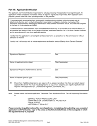 Form DEP-HAZ-APP-600 Permit Application for Facilities Which Treat, Store or Dispose of Their Own Rcra Hazardous Waste - Connecticut, Page 8