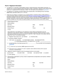 Form DEEP-RCY-REG-013 General Permit Registration Form for the Collection and Storage of Post-consumer Paint - Connecticut, Page 2