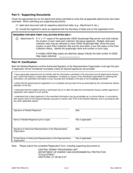 Form DEEP-RCY-REG-013 General Permit Registration Form for the Collection and Storage of Post-consumer Paint - Connecticut, Page 4