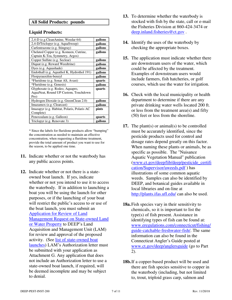 Download Instructions for Form DEEPPESTAPP200 Permit Application for
