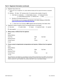 Form DEEP-MM-REG-001 General Permit Registration Form to Construct and Operate a Commercial Facility for the Management of Recyclable Materials and Certain Solid Wastes - Connecticut, Page 3