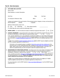Form DEEP-MM-REG-001 General Permit Registration Form to Construct and Operate a Commercial Facility for the Management of Recyclable Materials and Certain Solid Wastes - Connecticut, Page 5